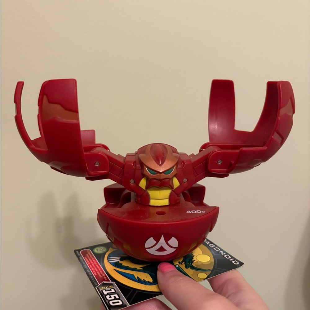 Vintage Rare Bakugan Large DEKA Pyrus Fear Ripper